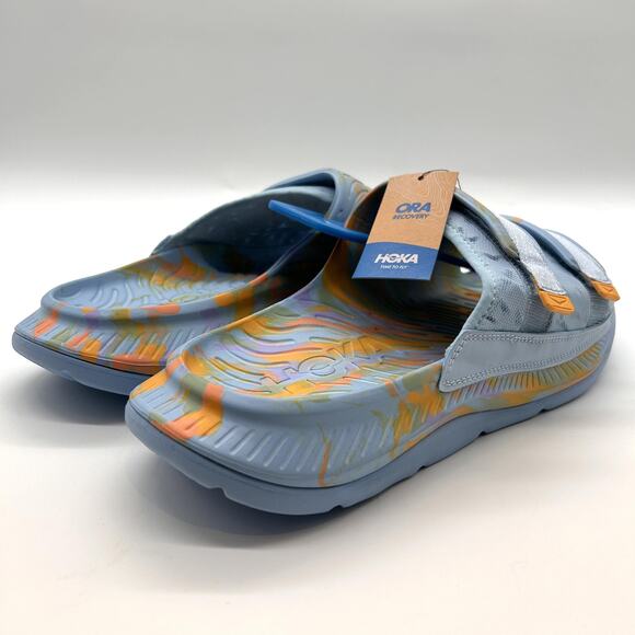 Hoka Ora Luxe Slide Sandals Mens Size 14 Summer Song Yellow Recovery 1134150 main image 8